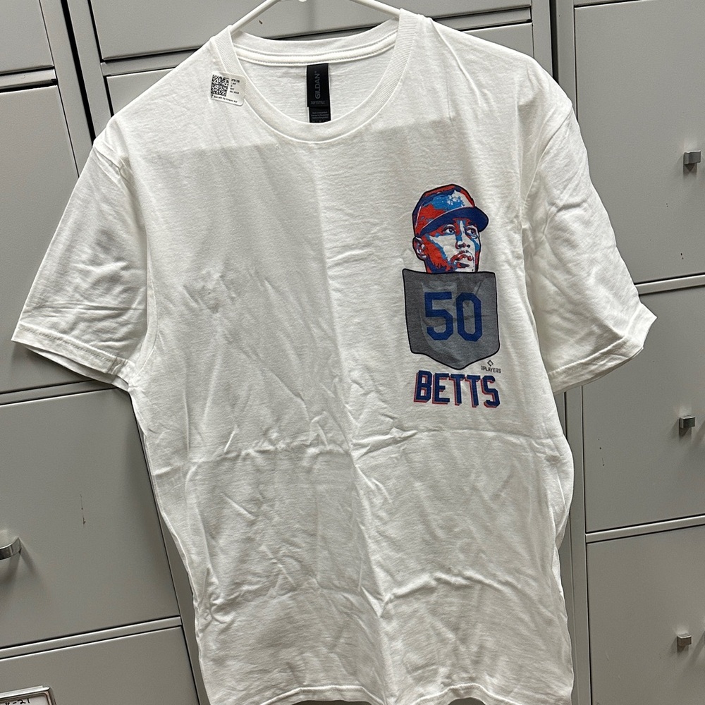 Mookie Betts White T-shirt